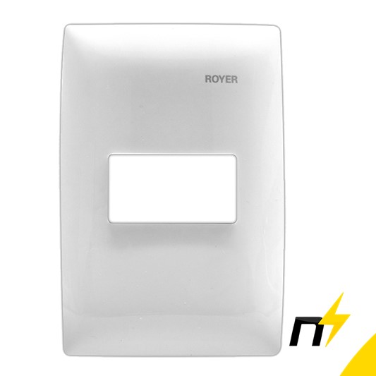PLACA 1 MODULO HORIZONTAL BCO ROYER CIEN