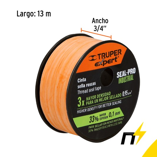 CINTA TEFLON 3/4" USO INDUSTRIAL TRUPER