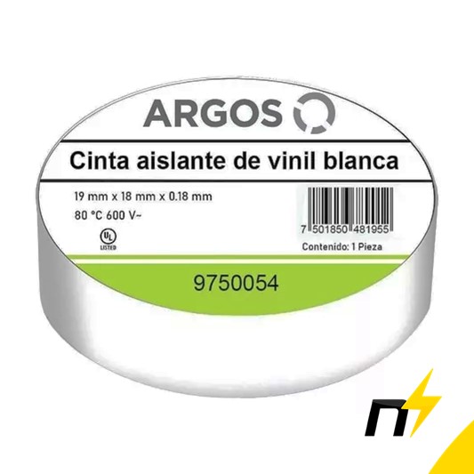 CINTA DE AISLAR BLANCA ARGOS