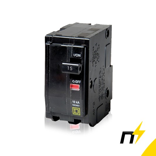 BREAKER 2 POLOS 15 AMP M.QO215 SQ