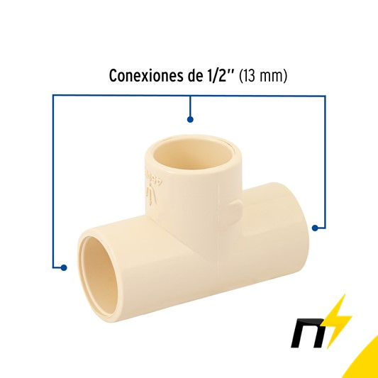 TEE CPVC 1/2" 45069