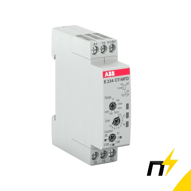 Timer Relevador ABB CT-MFD.12 Multifunction 7 Funciones