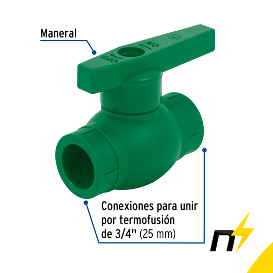 Válvula De Globo PPR De 3/4" Foset
