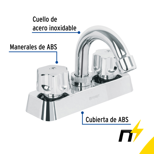 Mezcladora P/Lavabo Foset