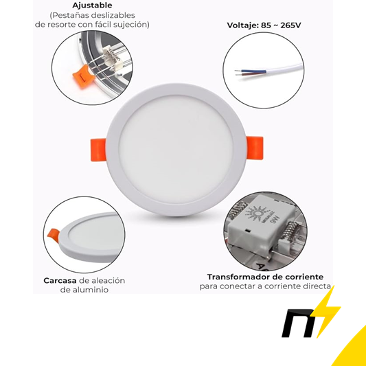 Luminaria Ajustable 18W 85-265V
